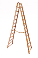 Houten deco ladder